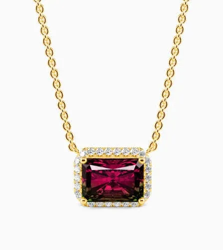 My Only Thought" Radiant Cut Necklace