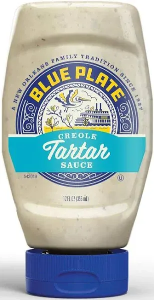 Blue Plate Mayonnaise Creole Tartar Sauce 12 fl oz Squeeze Bottle (Pack of 6)