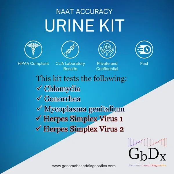 Chlamydia, Gonorrhea, MGen, Hsv1 and Hsv2 Urine Test