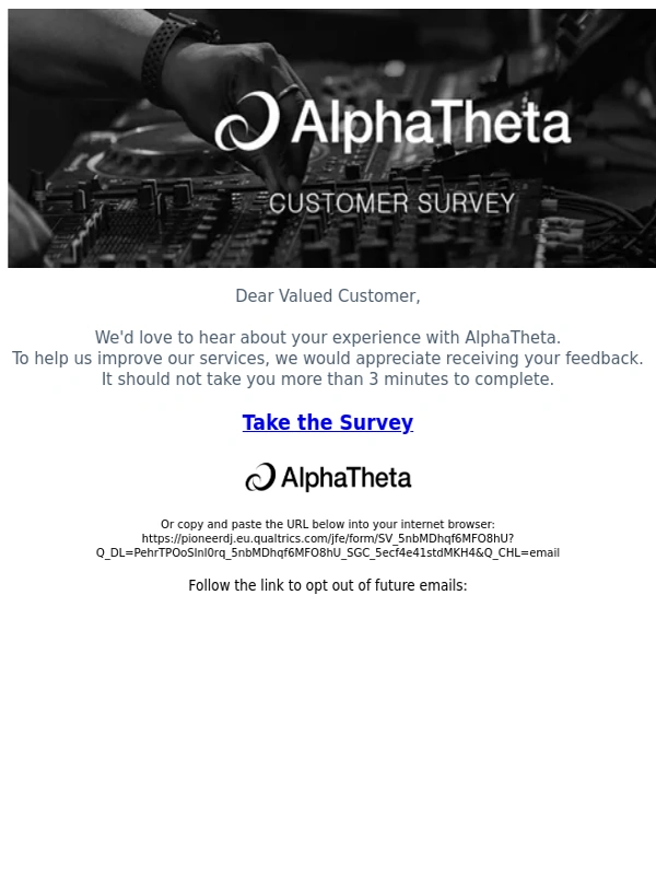 Pioneer Dj - A quick question from AlphaTheta – your feedback can make a difference