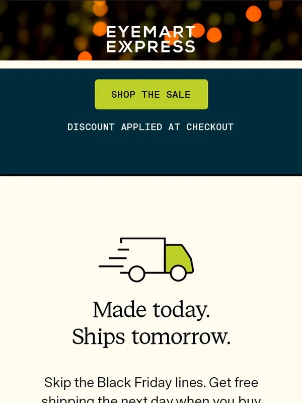 Eyemart Express - Our Black Friday sale is live now — Get 50% off everything online