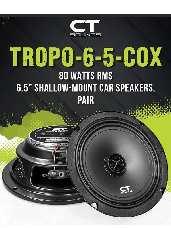 CT Sounds - Sleek & Shallow: TROPO 6.5" Speakers - $49.99 Factory Upgrade!