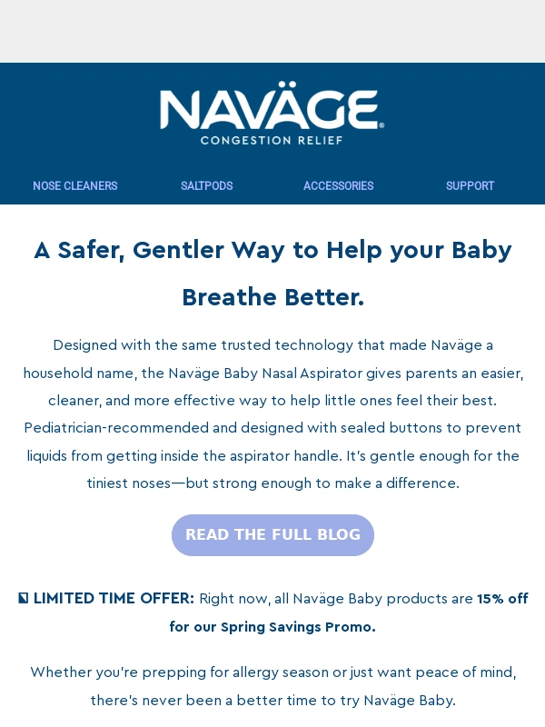 Navage - Naväge Baby,a Must-Have for Congestion Relief ?