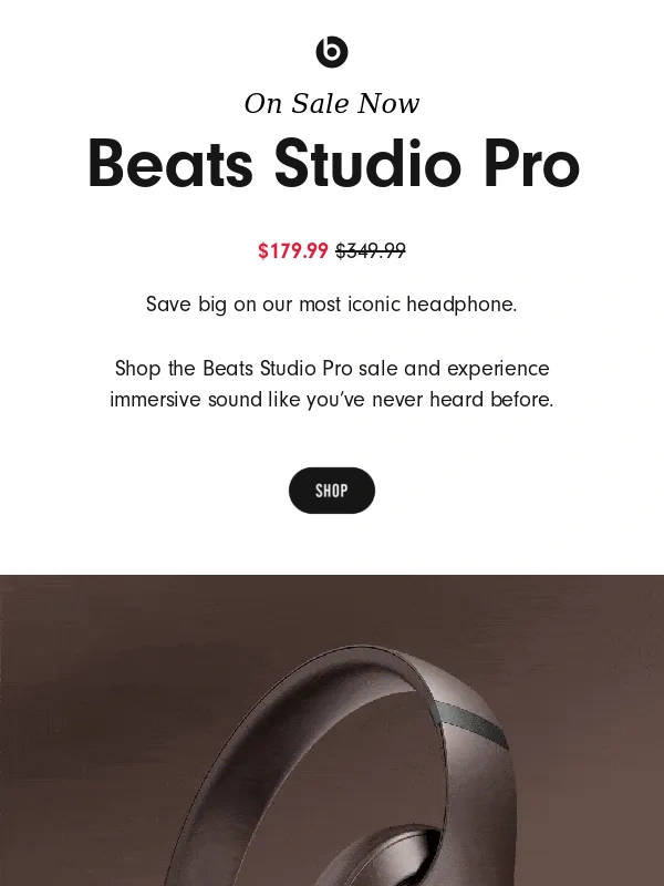 Beats by Dre - Summer Sale: $170 off Beats Studio Pro