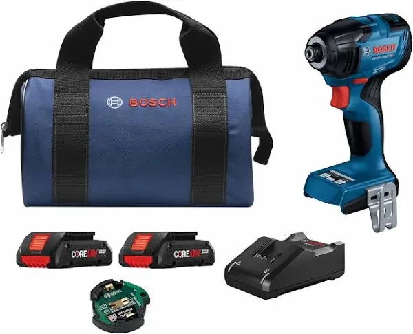 Bosch 18V Connected Ready 1/4in Hex Impact Driver Kit