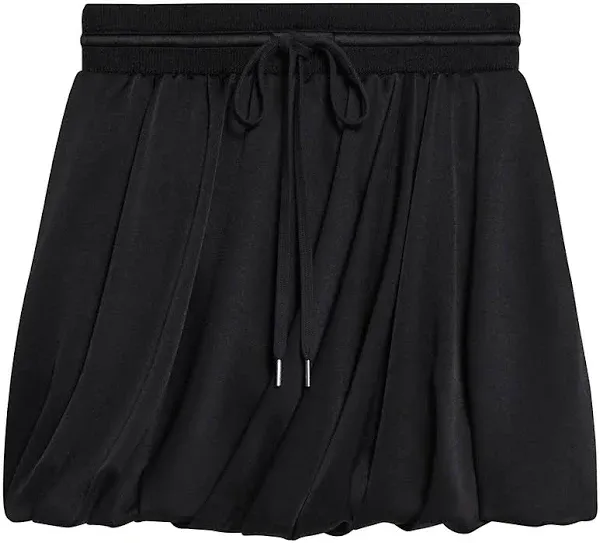 Helmut Lang Women's Drawstring Bubble Mini Skirt