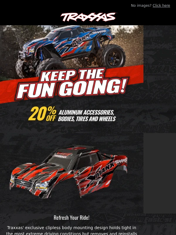 Traxxas - 20% Off Bodies and Other Accessories