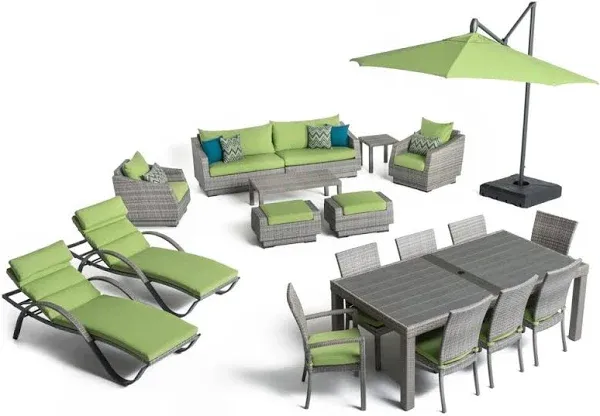 Cannes 20 Piece Sunbrella Outdoor Estate Set