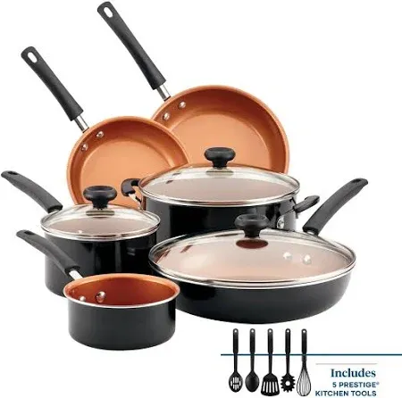 Farberware 14 Piece Easy Clean Pro Ceramic Nonstick Pots and Pans Set