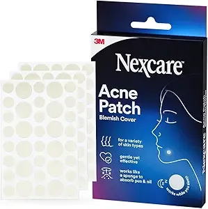 Nexcare Acne Cover, Skin Cover Absorbs Pus and Oil From Clogged Pores, Suitable Skincare for Most Skin Types - 108 Acne Covers
