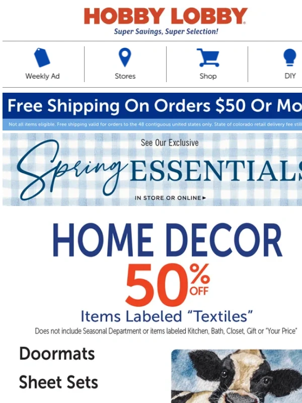 Hobby Lobby - Up To 50% Off Savings Inside