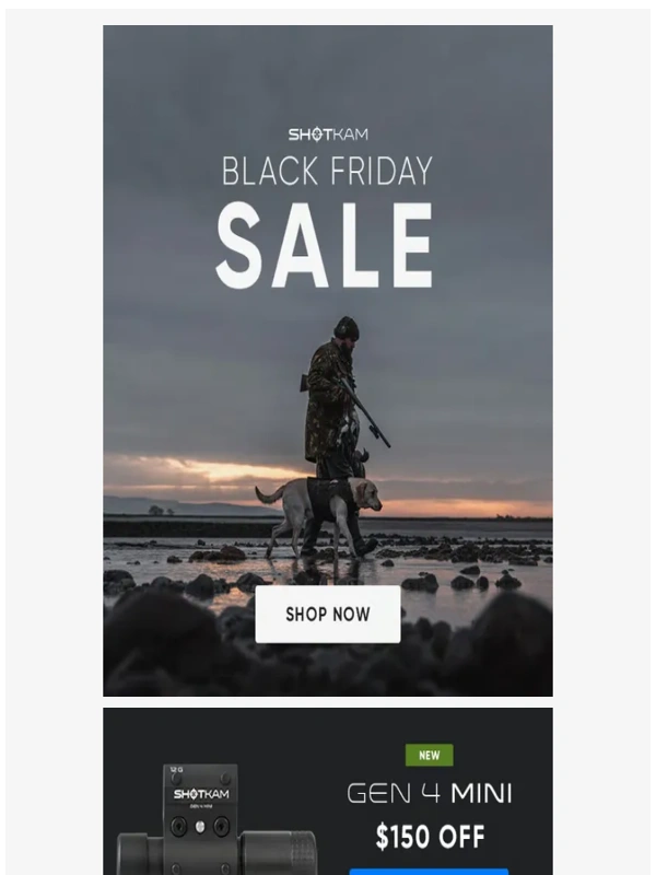 ShotKam - Black Friday Sale is Here