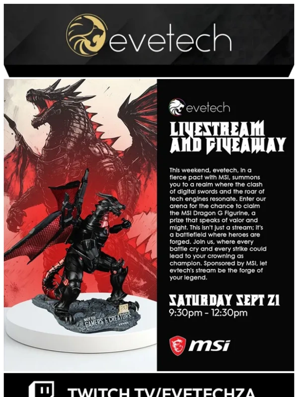 Evetech - Evetech x MSI Star Wars Outlaws Livestream and Giveaway