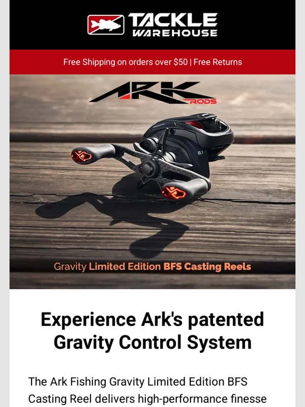 Tackle Warehouse - New Limited Edition Ark Gravity BFS Casting Reels