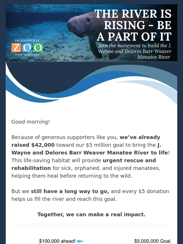 Jacksonville Zoo - ? Claim Your Sticker & Help Fill the River!