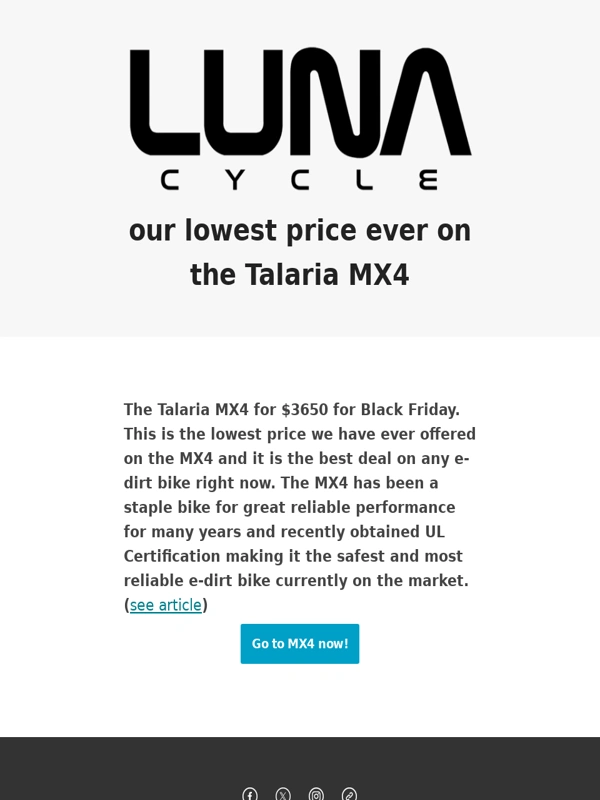 Luna Cycle - Luna Cycle Black Friday 2024