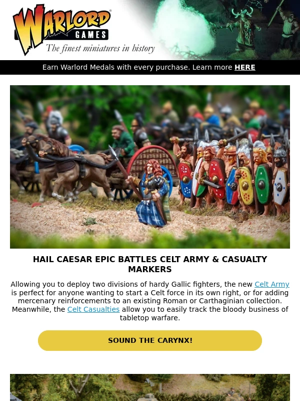 Warlord Games - Epic Battles Celts In Stores Now,Last Chance Special Offers,& More