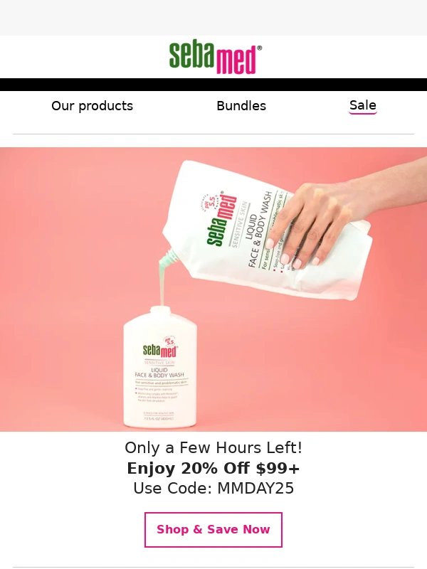 Sebamed - ⏰ Last Call! 20% Off Ends Tonight!