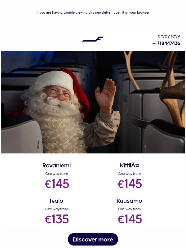 Finnair - Book flights with Santa's official airline