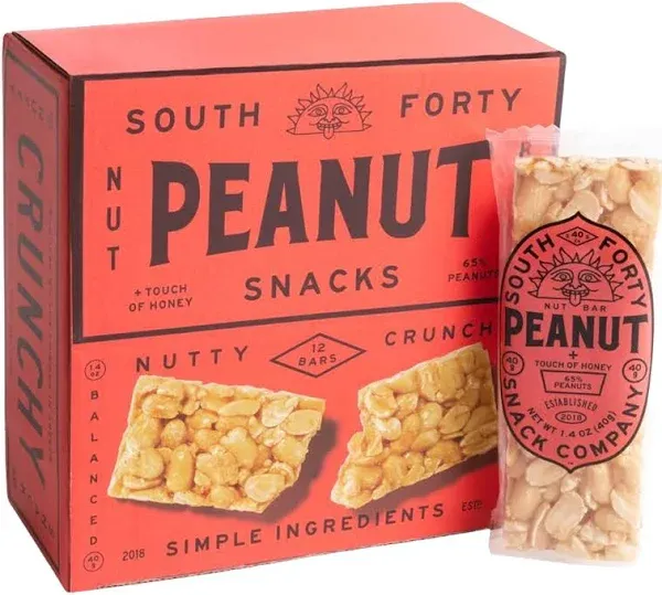 South 40 Snacks Crunchy Peanut Snack Bar