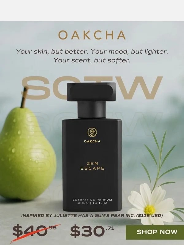 Oakcha - Scent of the Week: Smells like your skin but better ?