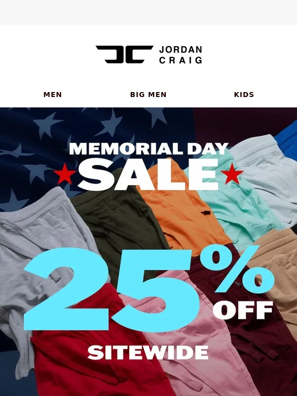 Jordan Craig - 25% Off Your Go-To Summer Shorts ☀️