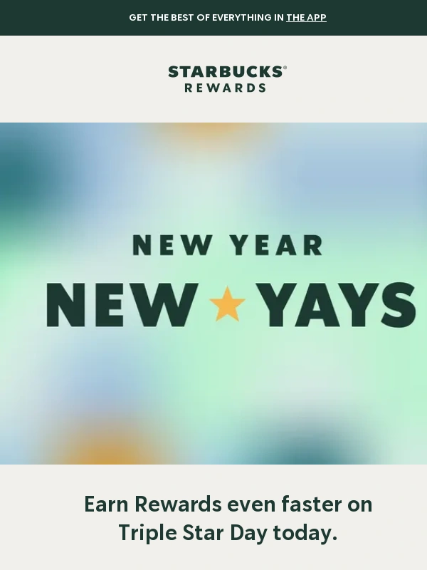 Starbucks - Triple Stars? Don’t mind if you do