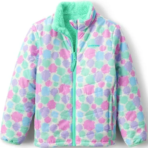 Girls Reversible Fleece Puffer Jacket