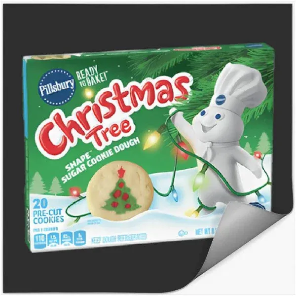 Pillsbury Christmas Tree Shape Sugar Cookie Dough
