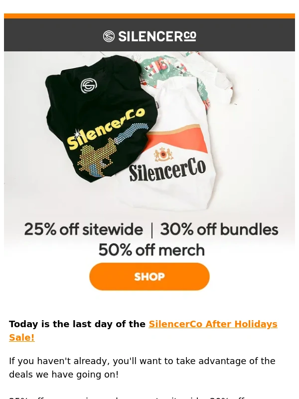 SilencerCo - Last Day of SilencerCo Deals!