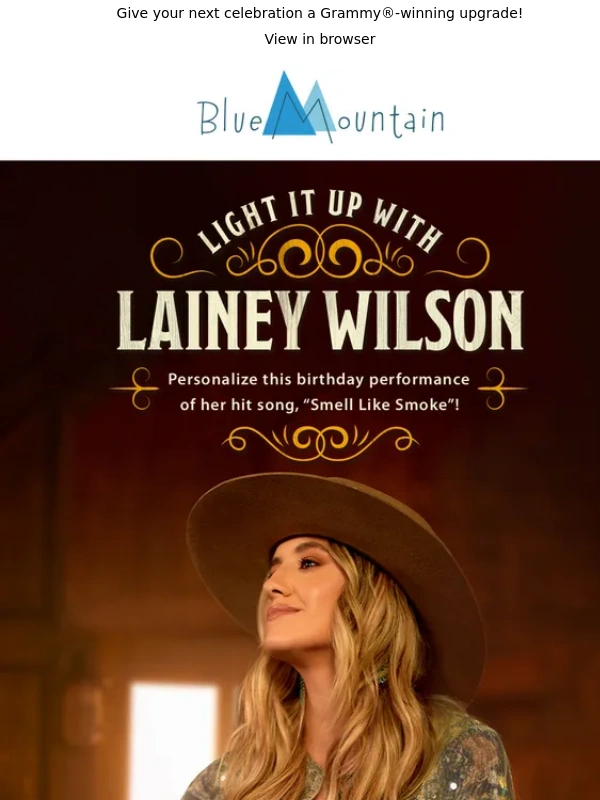 Blue Mountain - Don’t miss the latest from Lainey Wilson & SmashUps™! ????
