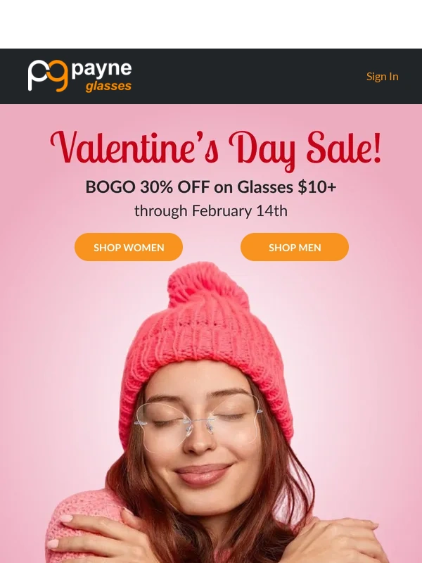 Payne Glasses - Share the Love with BOGO 30% Off ?