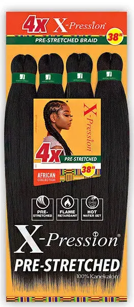 Sensationnel 4x Xpression Pre-Stretched Braiding Hair 38