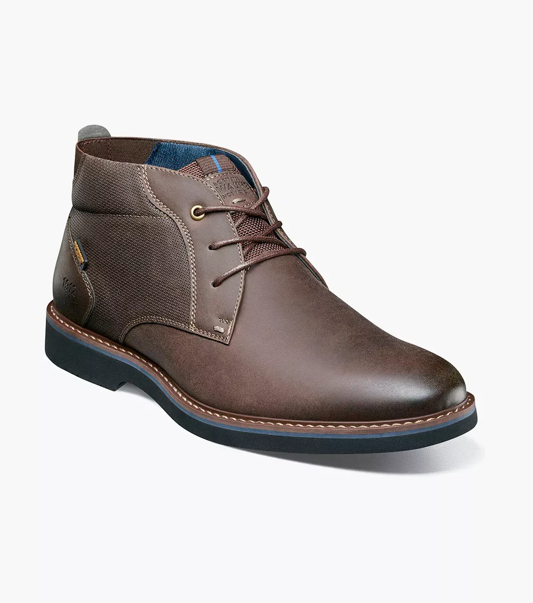 Nunn Bush Shoes Dakoda Plain Toe Chukka Brown Size 8