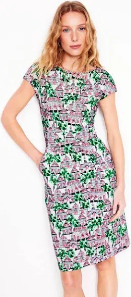Boden Women's Florrie Jersey Dress-Ivory