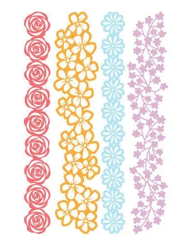 Scrapbook.com Floral Borders Decorative Die Set