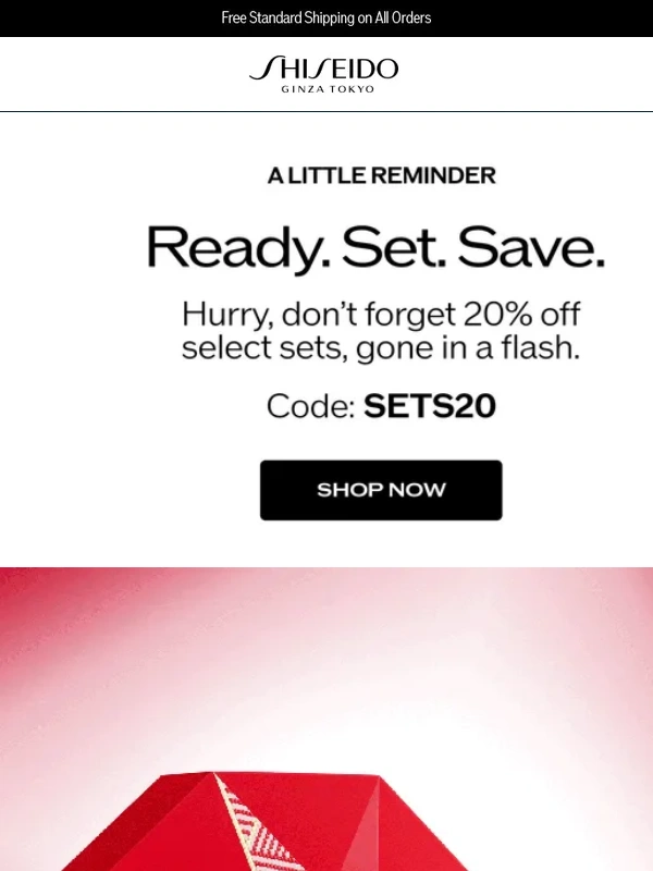Shiseido - Don’t Miss 20% Off These Essential Sets ❗