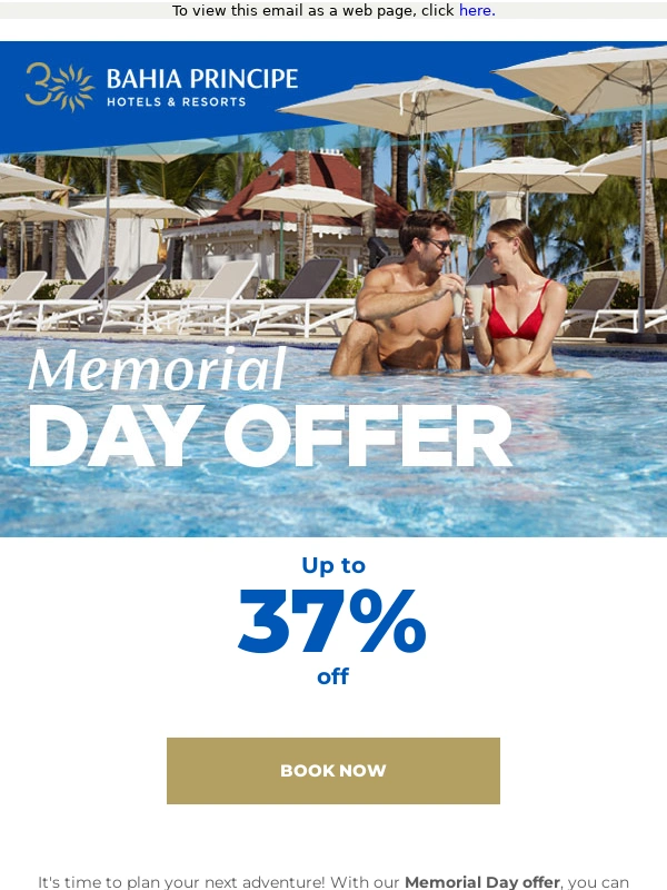 Bahia Principe - Celebrate Memorial Day in the Caribbean
