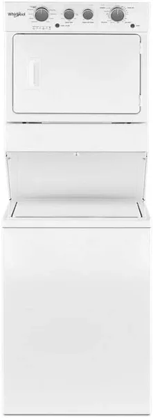 Whirlpool WETLV27HW 3.5 Cu.Ft Long Vent Electric Stacked Laundry Center