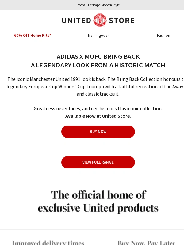 Manutd - NEW: adidas x MUFC Bring Back | Iconic 1991 look is back!