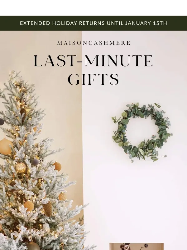 Maison Cashmere - Last-minute gifts