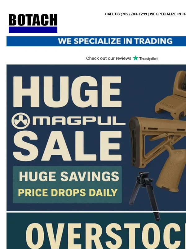 Botach - ? Save Big on Magpul! + Clearance Additional 20% Off W/Code CLEAR20! ?