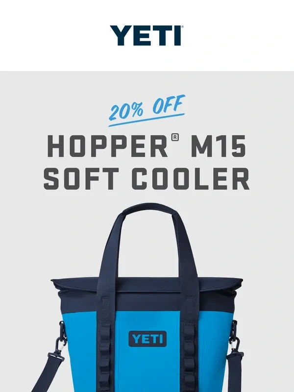 YETI - 20% Off The Hopper® M15 Soft Cooler
