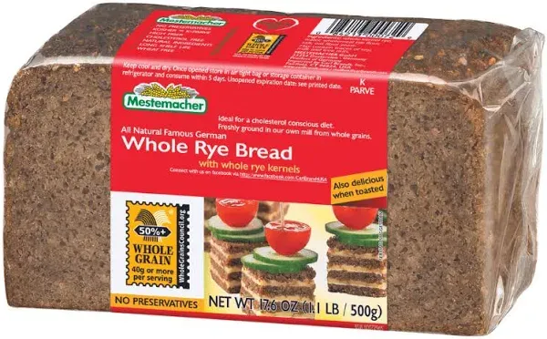Mestemacher Bread Whole Rye