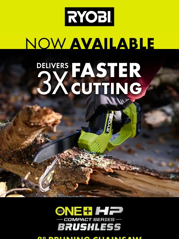 RYOBI - NOW AVAILABLE