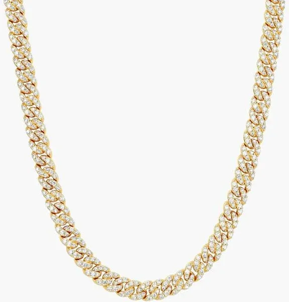 JAXXON 5mm Iced Out Cuban Link Gold Chain