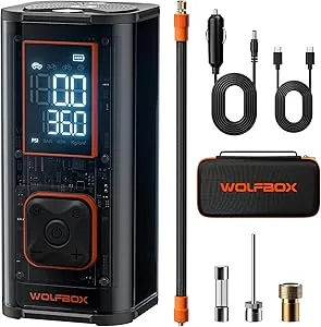 Select Accounts: WOLFBOX Heavy Duty Tire Inflator Portable Air Compressor