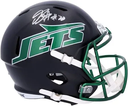 Breece Hall New York Jets Autographed 2024 Alternate Riddell Speed Replica Helmet