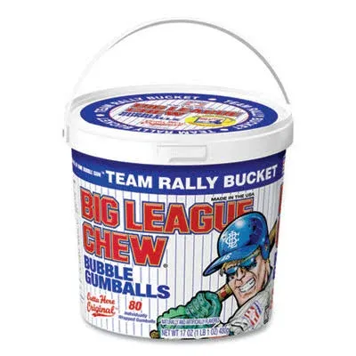 Big League Chew Original Bubble Gum Flavor 80pcs Individually Wrapped Gumballs