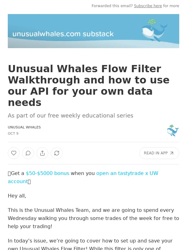Unusual Whales - Unusual Whales Flow Filter Walkthrough and how to use our API for your own data needs